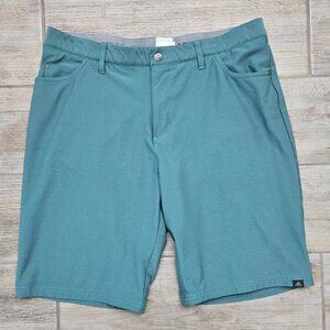 Adidas 365 Golf Shorts Men's Green Hybrid Stretch Performance Grip Waist 36